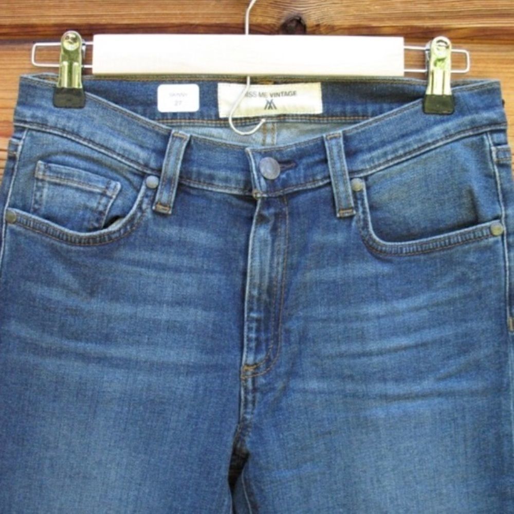 NWT Miss Me Blue Skinny Moto Jeans - Picture 4 of 8